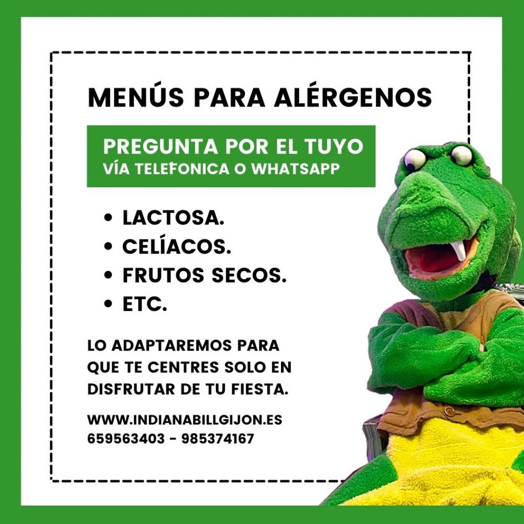 menú alégernos cumpleaños infantil gijón